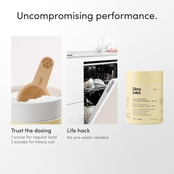 Dirty Labs | Dishwasher Detergent & Booster SEALED NWT 5lbs! | 🧼 (5, 1lb pkgs) - Picture 4 of 5